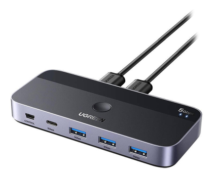 Hub USB UGREEN CM662 Przełącznik switch USB 3.0 2x4 out 6941876217052
